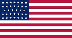 Civil War Round Table - 34 Star U.S. Flag 1861-1863